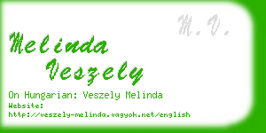 melinda veszely business card
